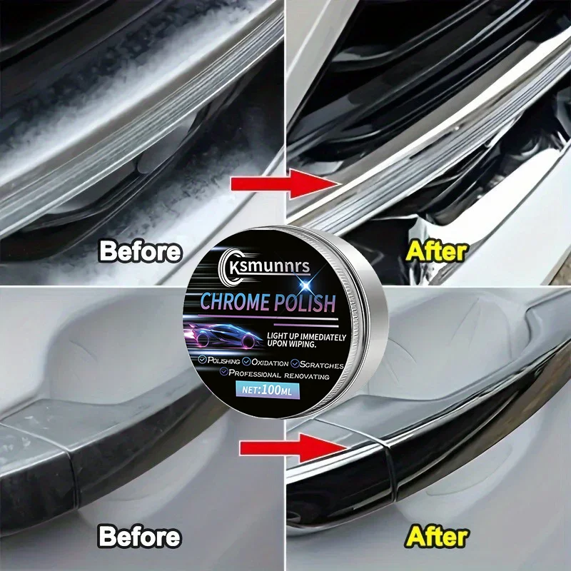 Good Multi-Purpose Automotive Electroplating & Polishing Wax for Aluminum Wheels & Bumpers, High-Quality Metal Refurbishment, Ca