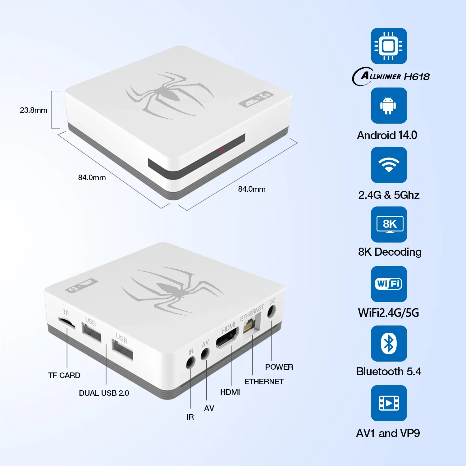 G5 8K 3D video game Consoles 64GB 2.4G Wireless controller android 14 Retro classic game console 25000+ games