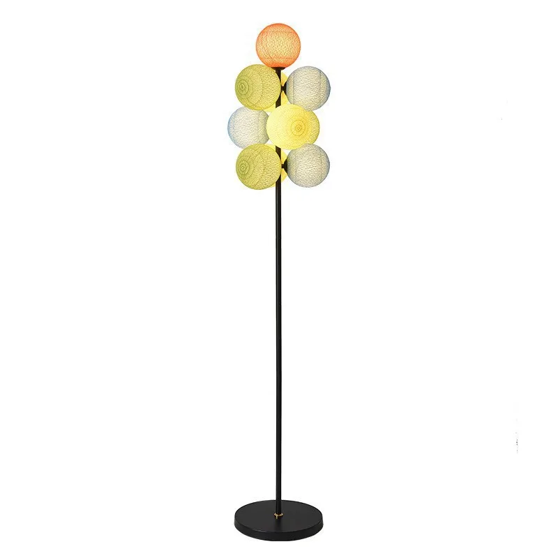 

Nordic, grape, color, living room, floor lamp, corrugated ball, creativity, personality, fashion, design