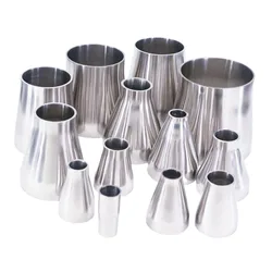 Sizes Reduce O.D 12.7mm-139mm 304 Stainless Steel Sanitary Weld Concentic Reducer Pipe For Homewbrew