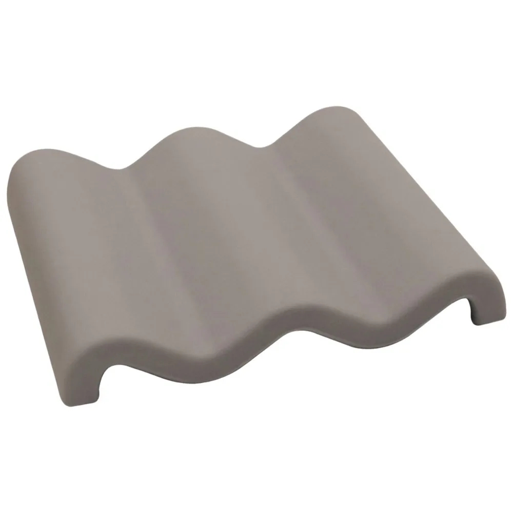 New Marble Pattern Soap Dish Wave Shaped Quick Drying Soap Holder Water Absorbing Silicone Soap Tray Kitchen Countertop