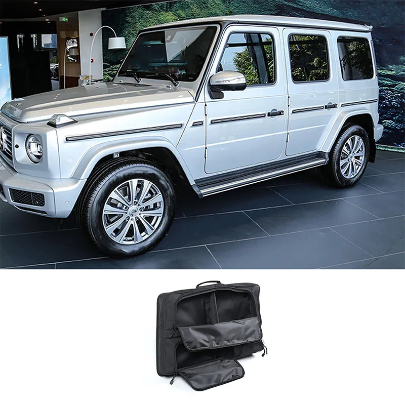 

For Mercedes-Benz G-Class W464 2019-2023 Oxford Cloth Black Car Styling Car Trunk Side Window Bag Car Interior Accessories