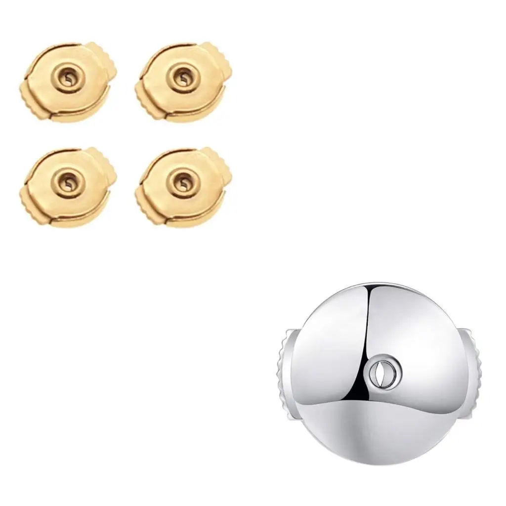 

9HJK Functional Attachment with Locking Closure Ear Backs Discs for Studs Ear Hooks