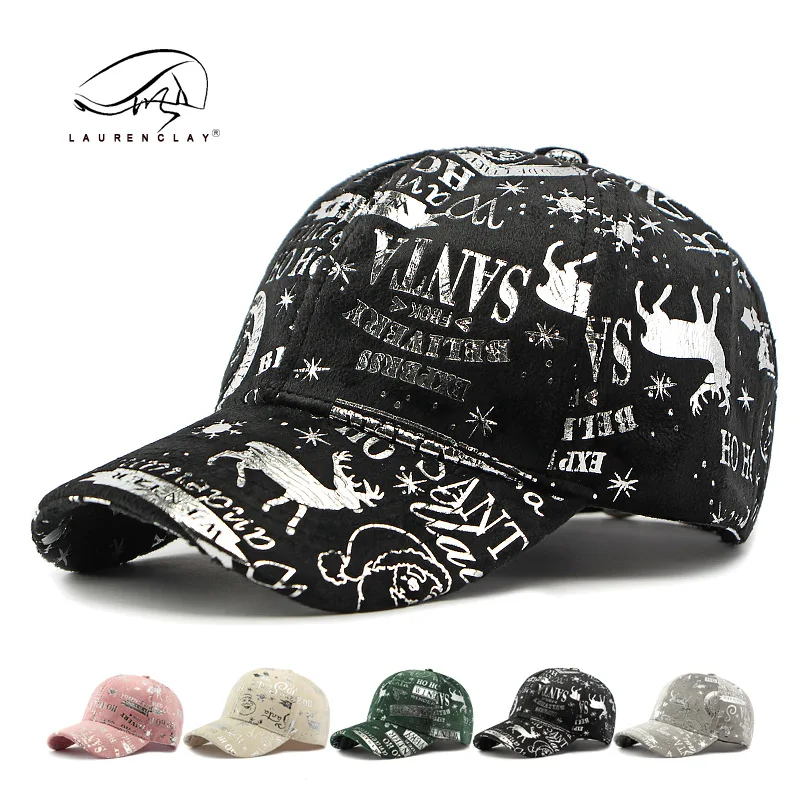 

Christmas hat children autumn and winter plush baseball cap personalized heat transfer letters versatile trend cap men