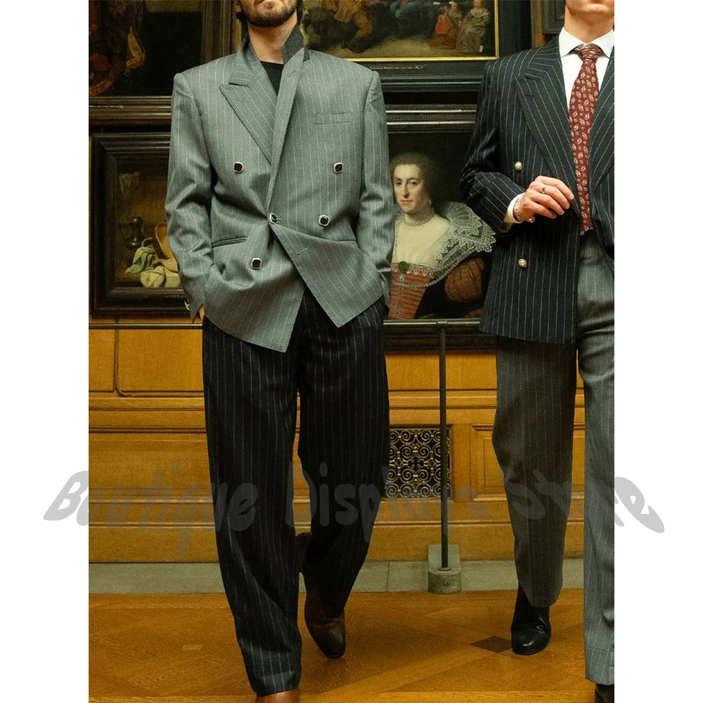 

High Quality Men Wedding Suit Peak Lapel Luxury Formal Blazer Pants for Groom Dinner Special Events Tailored Fit Business Wear