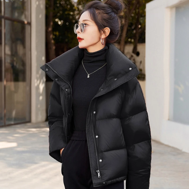 2024 New Women\'s Down Jacket Women\'s Bakery Clothes Winter Warm Coat 90 Duck Down Thickened Warm Down Jacket Casual Parkas