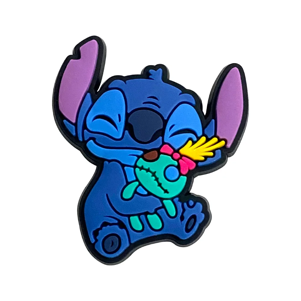 MINISO 1-20Pcs Disney Stitch Shoe Charms Cartoon DIY Shoes Accessories For Clogs Wristbands Sandals Decorations X-mas Gifts