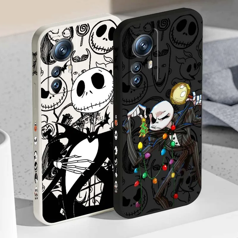 

Christmas Eve Cartoon Anime For Xiaomi Mi 15 14 13 13T 12 12T 12S 11 11i 11X Lite Pro Ultra 5G Liquid Left Rope Phone Case