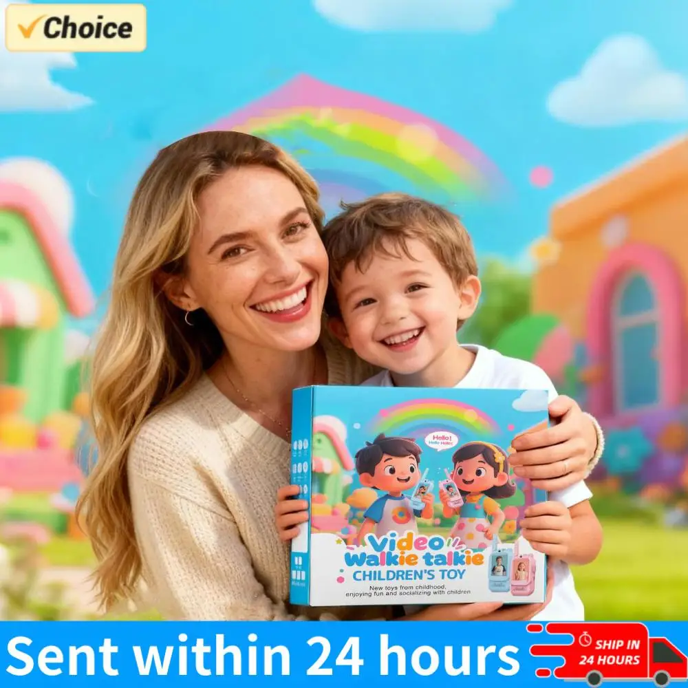 

Детские видеорации (2 шт.) с экраном 2 дюйма, перезаряжаемые, для игр в помещении и на улице, мультяшный дизайн, подарки на Рождество и День рождения