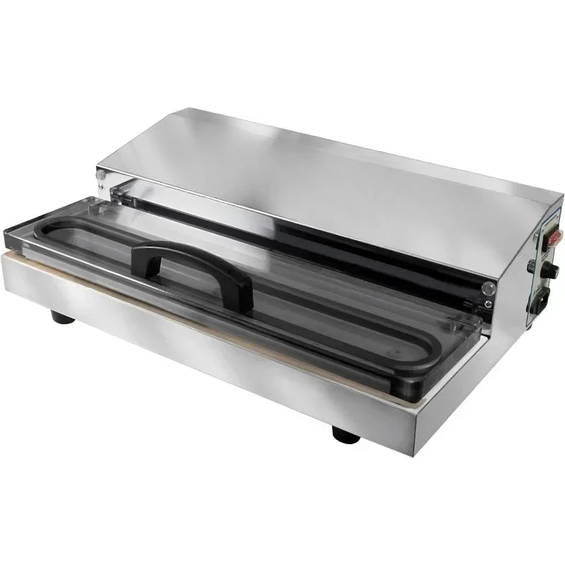 

Vacuum Sealer Machine for Food Preservation Extra-Wide 5mm Bar for Sealing Bags Commercial Grade Stainless Steel