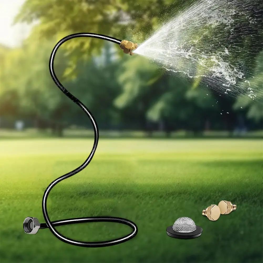 Courtyard Sprayer Outdoor Flexible Standing Mister Portable Garden Sprayer Leak-proof Anti-clogging Hose Misters with Easy