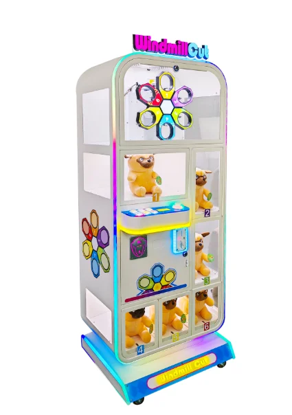 Coin-operated Game Machine Six-wheel Rotating Scissors Prize Machine Windmill Cutting Gift Suitable for All Entertainment Venues