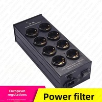 TP80 European Standard Power Filter 8-bit EU Power Purifier Socket Double-layer 2-stage Filter