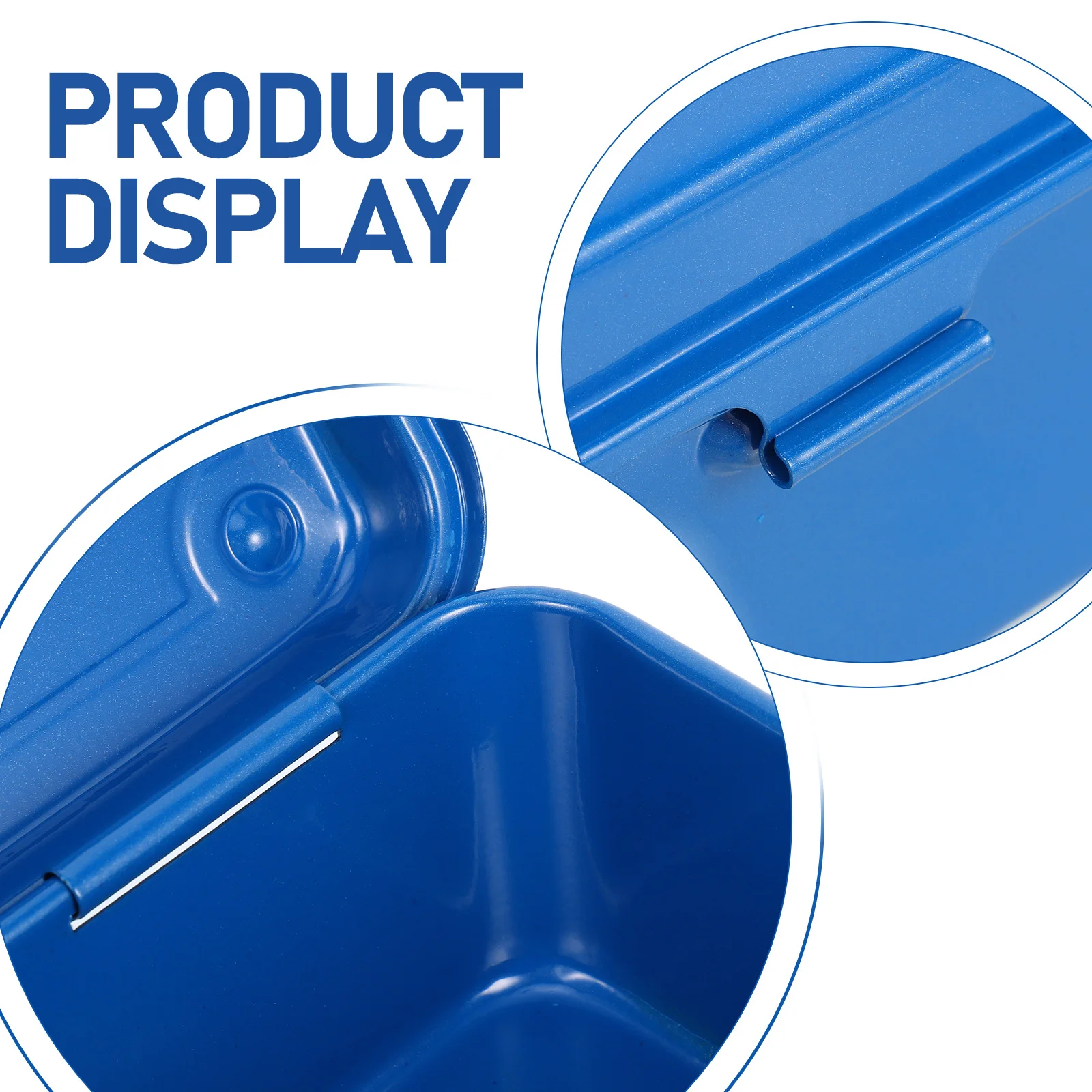 صندوق أدوات معدني صغير منظم صندوق أدوات عالي التحمل مع غطاء تخزين حديد على الطراز العتيق لأداة إصلاح السيارات لورشة العمل المنزلية #5