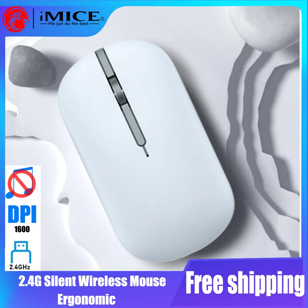 2.4G ماوس لاسلكي صامت 1600 ديسيبل متوحد الخواص قابل للتعديل الفئران مريح 4 مفاتيح الألعاب غطاء مغناطيسي الماوس أو ألعاب الكمبيوتر سطح المكتب #1