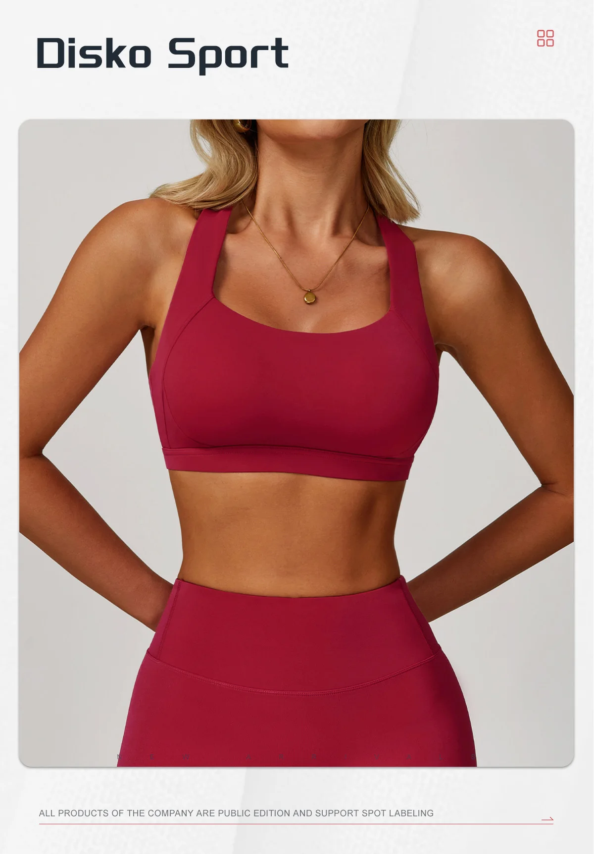 Hearuisavy Sport-Bh Gym Unterwäsche Hohe Festigkeit Stoßfest Lauf Yoga Crop Top Atmungsaktive Pilates Push-Up Fitness Tops Frauen – Detail 2