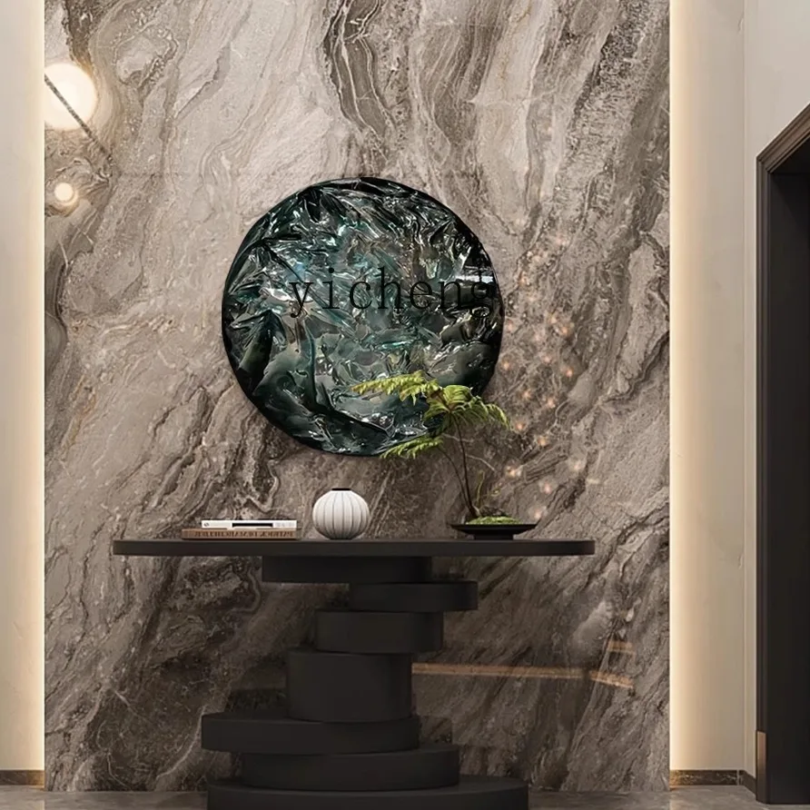 

LSL High-End Round Living Room Sofa Background Wall Decorative Painting Entrance Hallway Hanging Painting