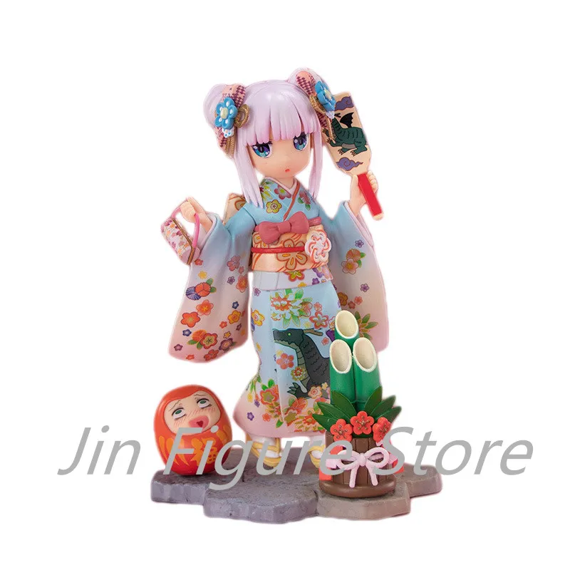 Miss Kobayashi's Dragon Maid Anime Figure Dragon Maid Kanna Kamui Kimono Action Figure Collection Model Kid Halloween Gift