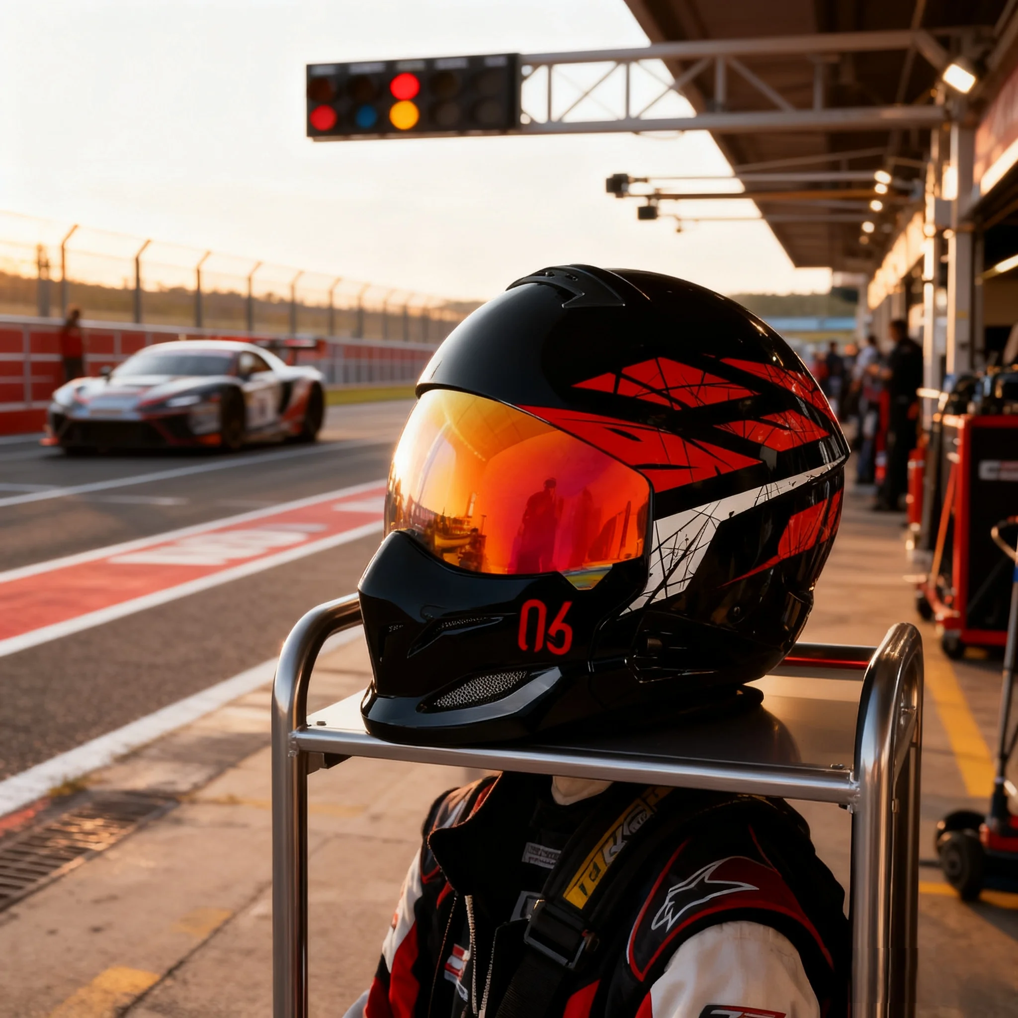 

Scorpion Retro Motorcycle Helmet-Winter Warm Full Helmet with Removable Front Module, Vibrant Red Lens, Multiple Sizes Available