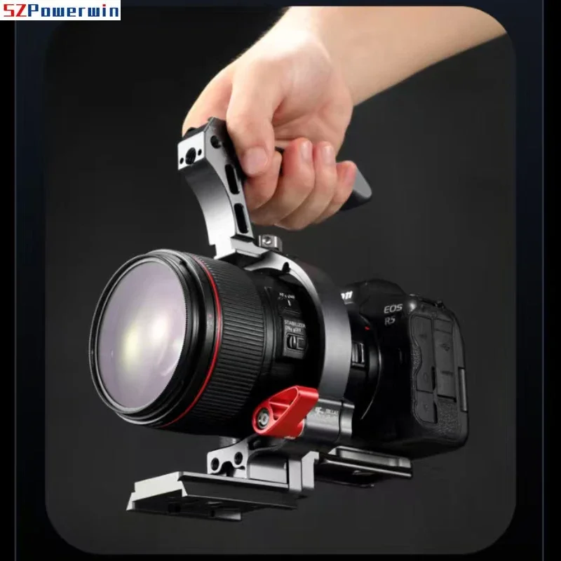 SZPowerwin Semi-Circular Camera Cage Bracket for DSLR/Mirrorless Cameras Can Switching Between Horizontal and Vertical Shooting - Image 5