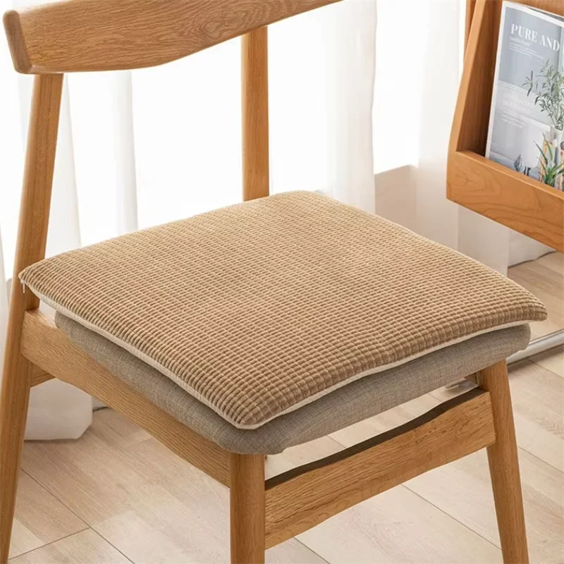 Winter Plush Seat Cushion Office Sedentary Chair Cushion Student Fart Cushion Meal Cushion Stool Cushion Anti Slip Cushion