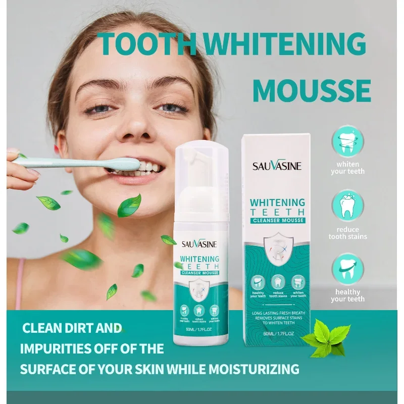 

Best Selling Toothpaste Whitening Foam Natural Mouth Wash Mousse Teeth Whitening Teethpaste Oral Hygiene Breath Dental Tool 50ml