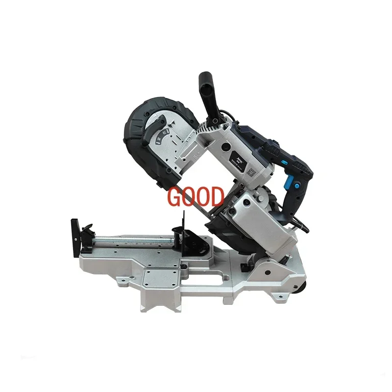 1100W Portable Band Saw Removable Alloy Steel Base Cordless Band Saw Cutting Capacity Hand Held For Metal Wood