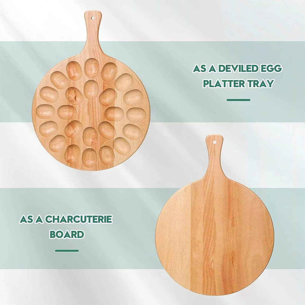 Wooden Egg Storage Box Eggs Tray Home Storage Rack Multi-Compartment Eggs Holder Kitchen Cooking Refrigerator Keep Fresh Tools