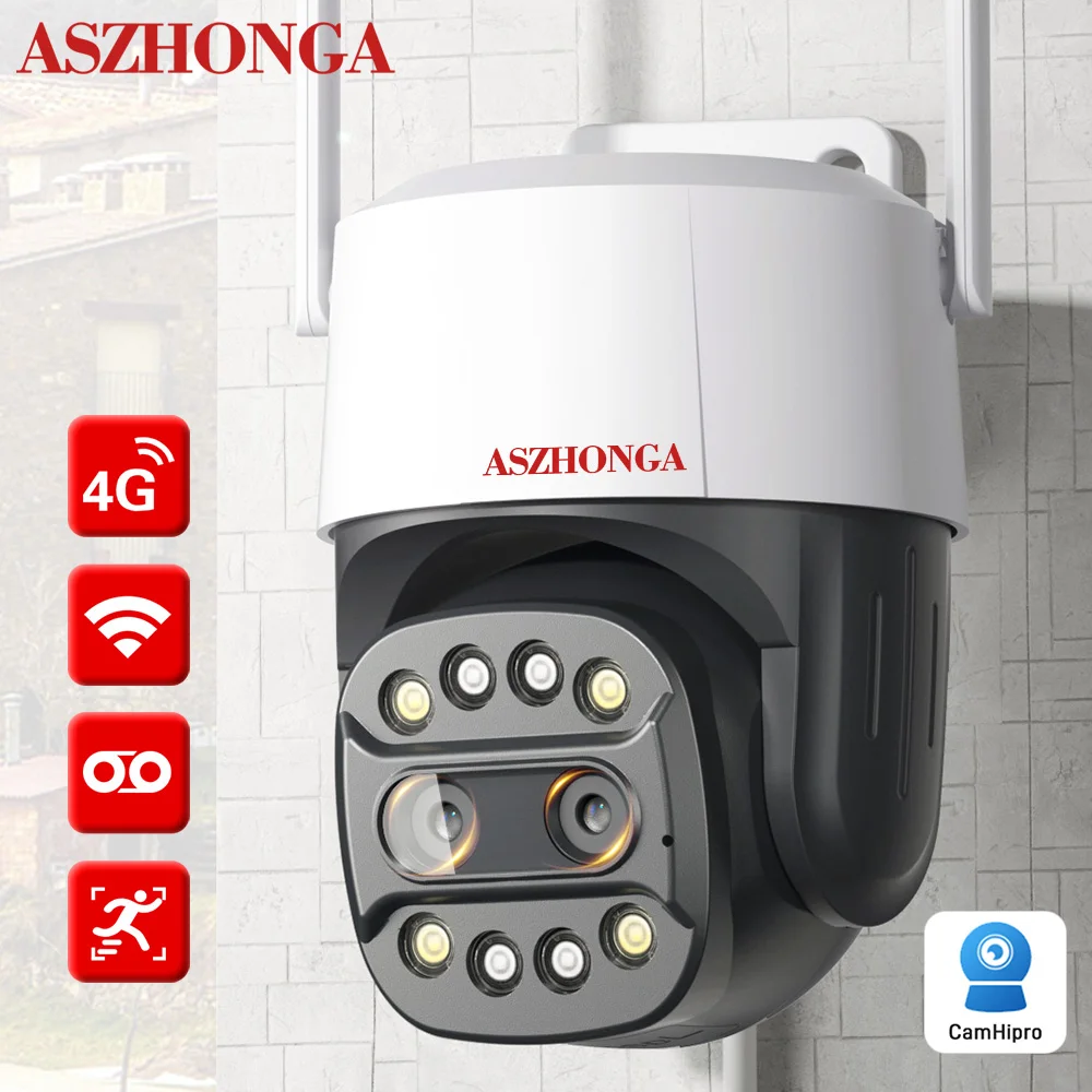 camera ip de vigilancia sem fio ao ar livre ptz cctv security human detect auto tracking protecao de seguranca wifi 8mp 4g 01