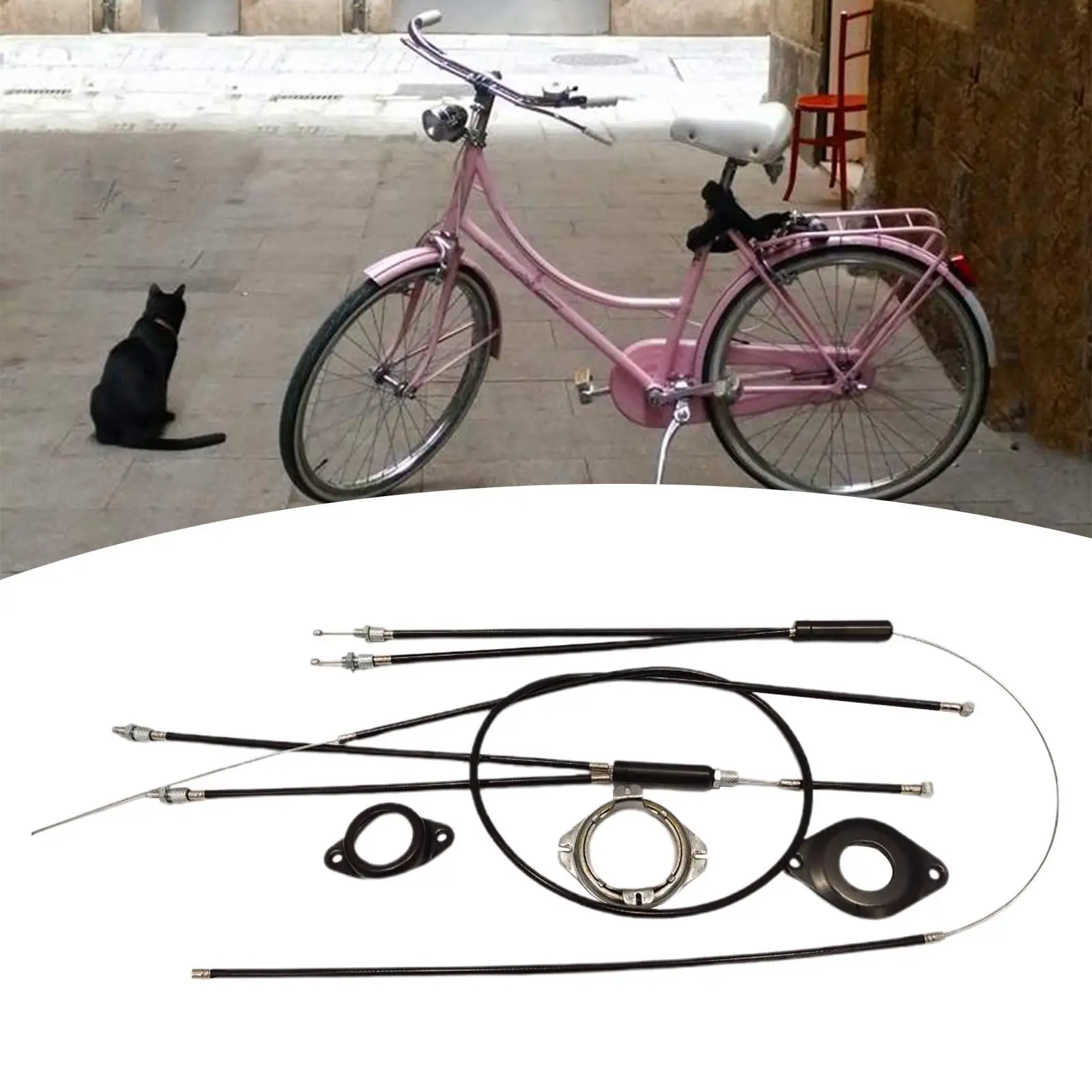 كابلات فرامل BMX Gyro للرجال والنساء مكونات قطع غيار الدراجات مع دوار دوار دوار