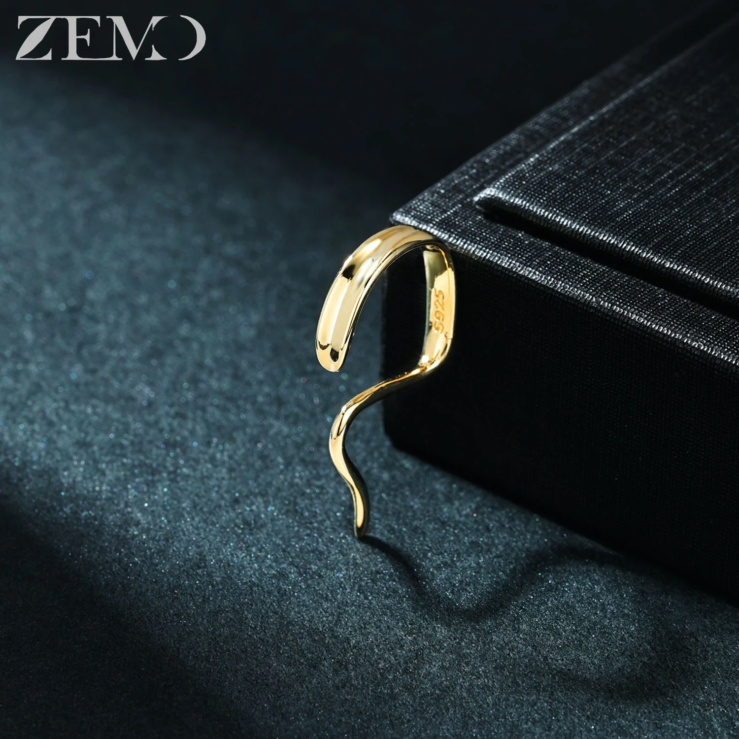 ZEMO 1 PC 16G Curved 925 Sterling Silver Labret Lip Piercing Unisex Feed In Cuff Ethnic Alternative Clip Piercing Body Piercings