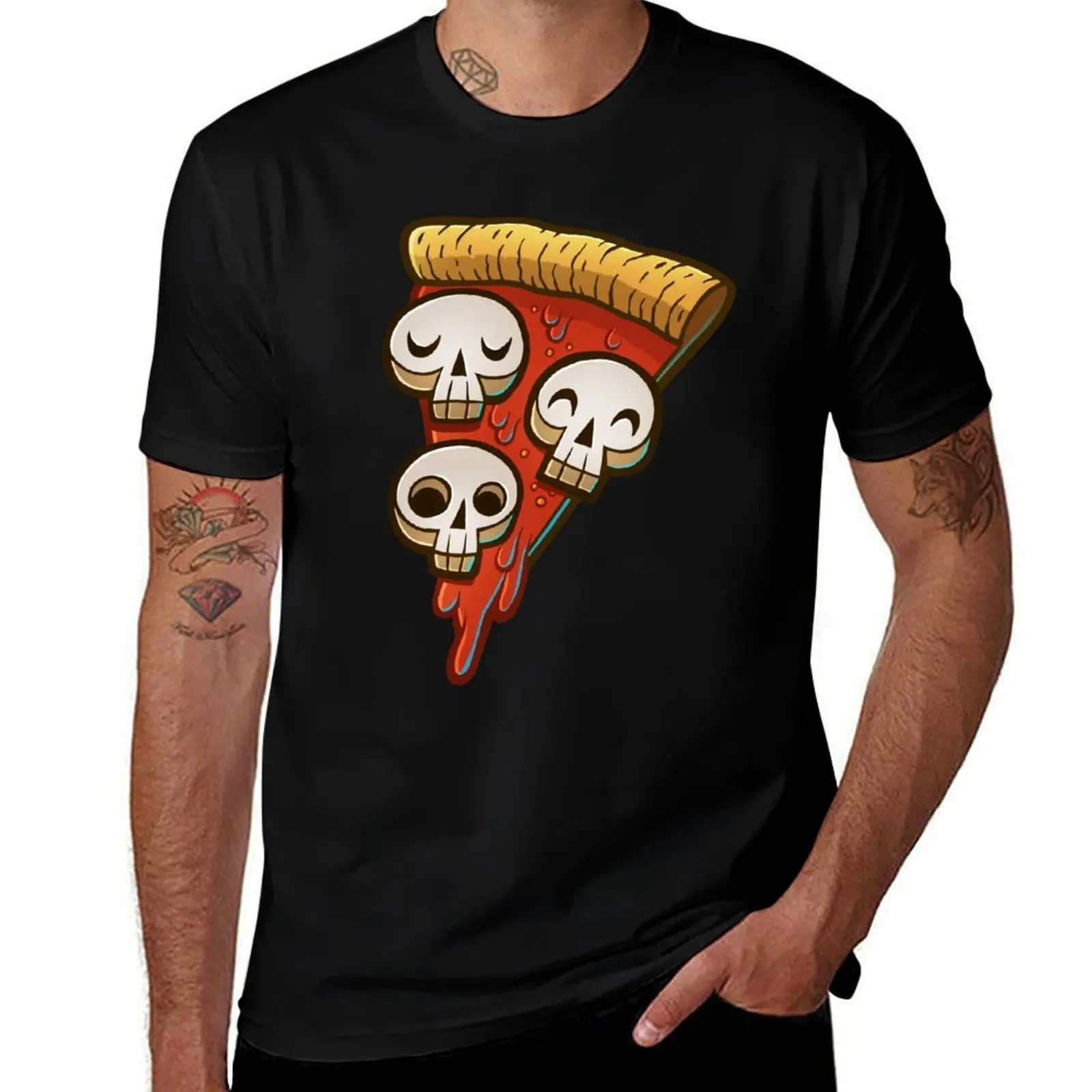 

Pizza Skullgioni T-Shirt t shirts designer t shirts for man graphic tees T-Shirt