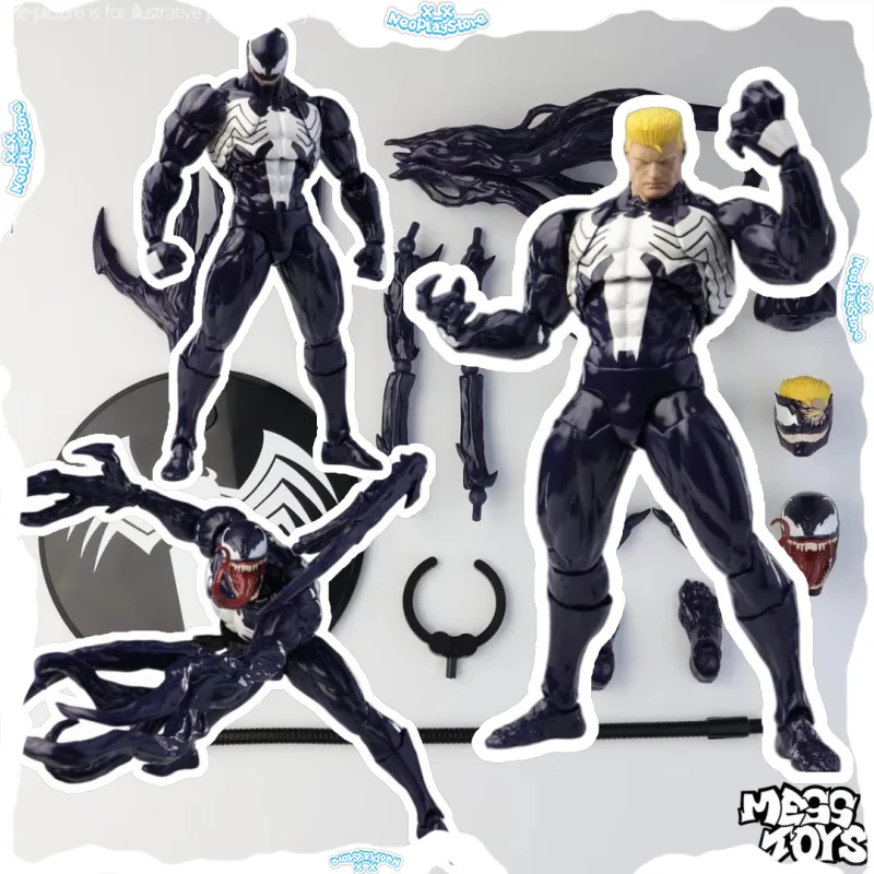 

New MESS TOYS Lethal Neighbor Venom Action Figure Symbiote Venom Figurine 1/12 Anime Figure Collectible Models Toy Gifts