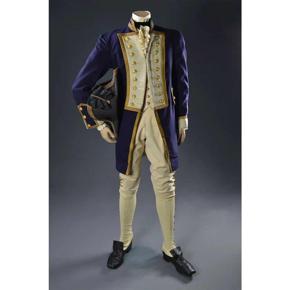 Lord Horatio Nelson Cosplay Movie Costume Medieval Renaissance Hamilton Outfits Regency Military Uniform Suit