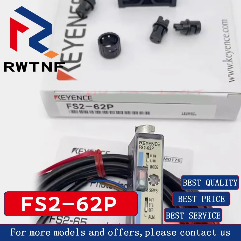 Brand New Genuine FS2-62P KEYENCE NPN output infrared fiber sensor, 100% original warehouse stock