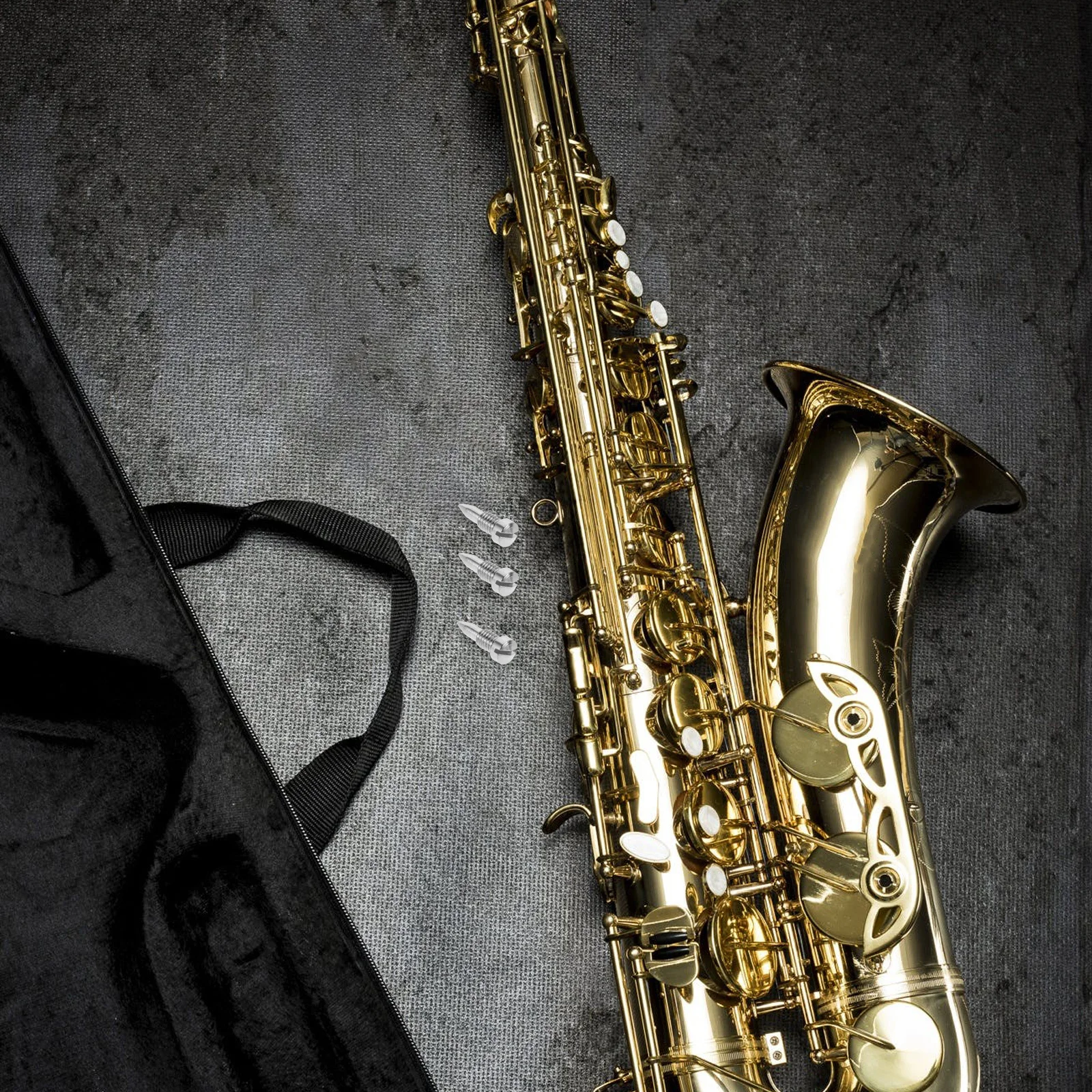 

5Pcs Saxophone Screw Kit Essential for Regular Upkeep Ensures Smooth Operation Reliable Functionality Wind Instrument