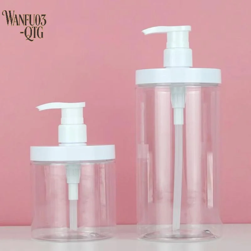 Hot Sale Practical Wide Mouth Empty Plastic Pump Dispenser Bottles Refillable Container For Travel Shower Soap Daily Work