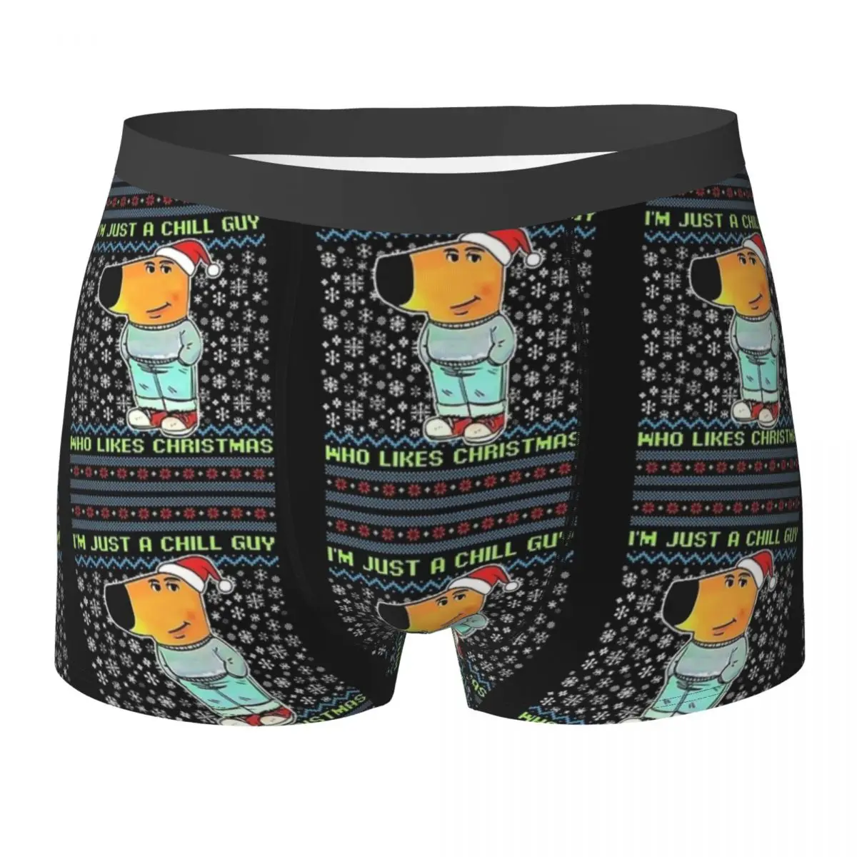 

Нижнее белье I'm Just A Chill Guy, рождественские забавные мешочки, популярные шорты-боксеры, таможенные шорты, классические мужские трусы, большой размер