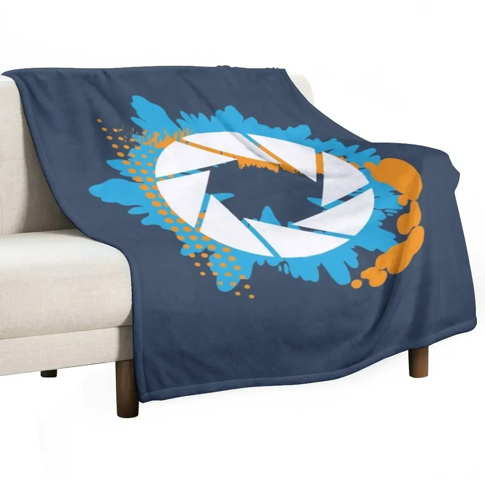 Portal Abstract Aperture Throw Blanket Stuffeds Hair Blankets