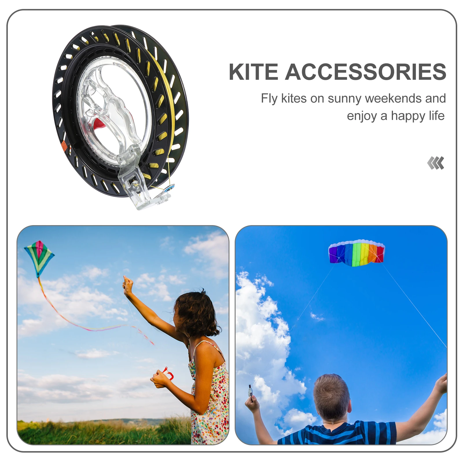 

Kite Reel Handle Outdoor Flying Supplies Hold Wheel Plastic Sports Tool Holding Child Line Winder