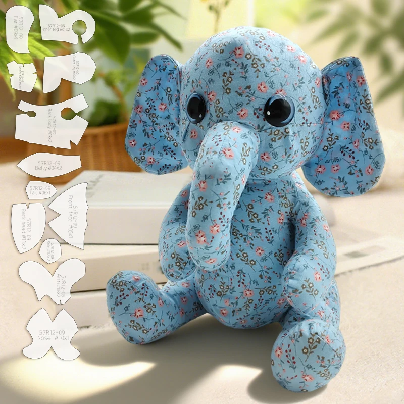 YOMDID 12 Uds. Plantilla para hacer muñecas de mascotas, plantilla de costura para hacer elefante DIY, regalos navideños hechos a mano con instrucciones en inglés