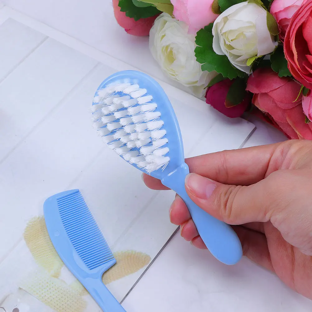 

OFFSCH 3 Sets Kids Comb Detangling Brush Anti Static Infant Bristle Hair Care Tool for Newborn Toddlers Massage Baby Cleaning