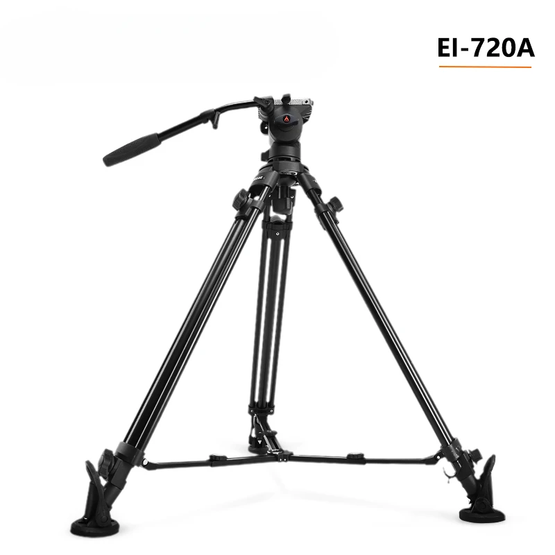 

720A DSLR Camera Camera Tripod 1.68M Professional PTZ Portable Camera Tripod Hydraulic Damping High Bearing Heavy Bracket