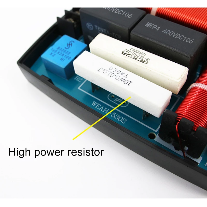 Altavoz profesional de alta potencia, divisor de frecuencia de filtro de coche, Audio cruzado, agudos, Alto y bajo, Independiente