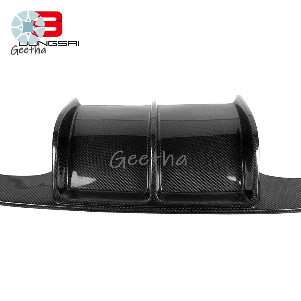 

For Dry Carbon Fiber V Style Rear Bumper Lip Fins Spoiler Rocker Winglet Splitter Diffuser for BMW F80 M3 F82 F83 M4 2015-2019