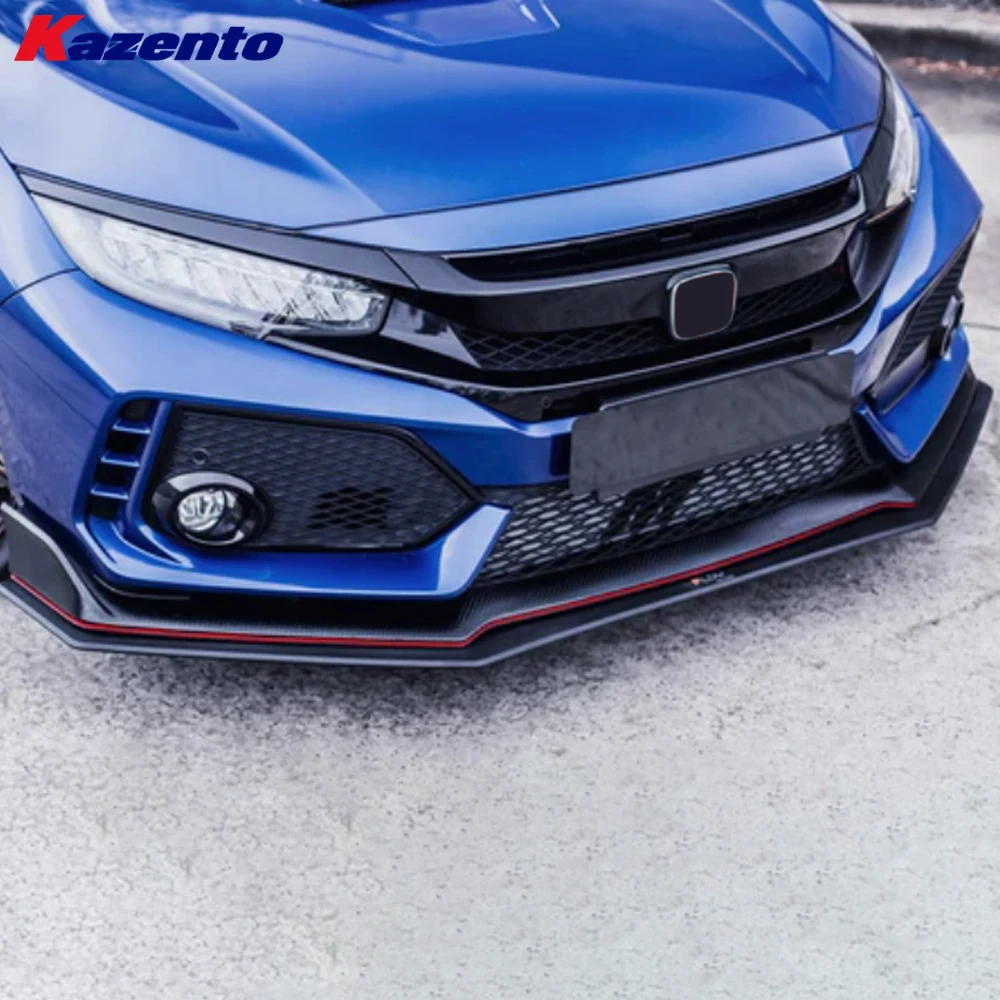 For Honda FK8 CIVIC TYPE-R 16-21 EPA Fiberglass Front Bumper Bottom Splitter Lip( Ocean freight is favorable, welcome to inqury)