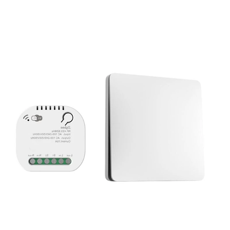 ABRN-Easy Installation Zigbee Smart Wireless Self-Powered Switch For Alexa Google Home Retrofitting Kinetic Energy Power Source