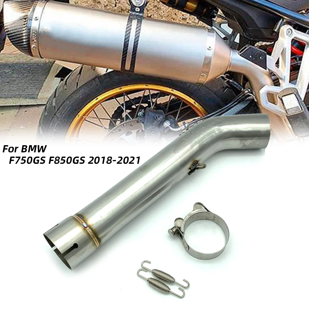 Realzion f750 gs auspuff mittel rohr motorrad aufsteck verbindungs rohr verbindungs rohr für bmw f750gs f850gs f850gs adv 2007-2015