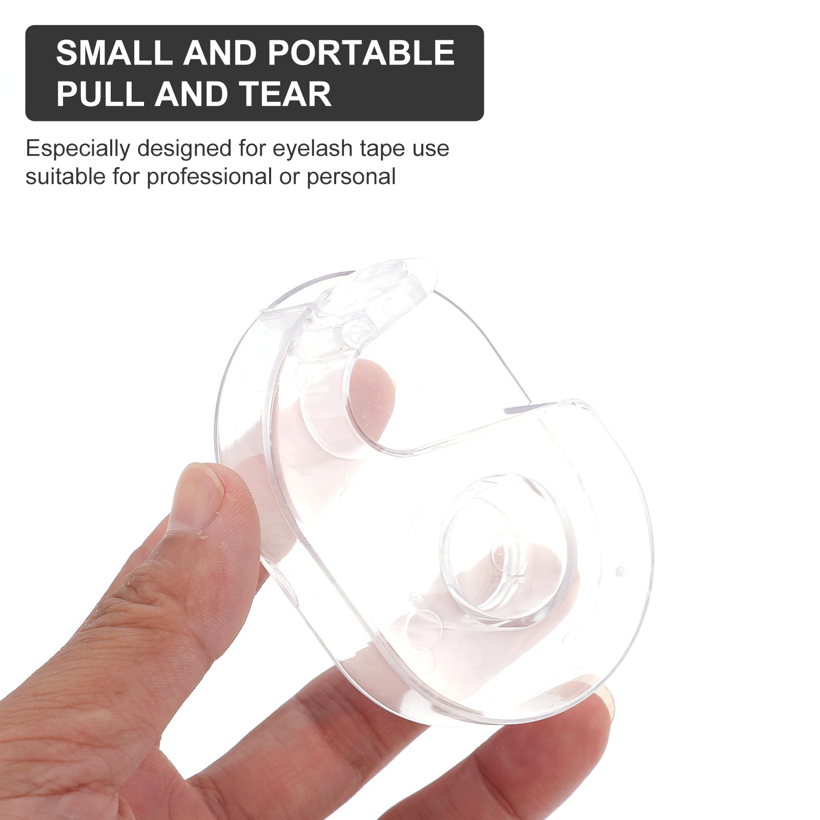 

3pcs Eyelash Tape Professional Plastic Dispenser Holder Portable ganizer Cutting Tool Beauty Salon Tape Accessories Safe