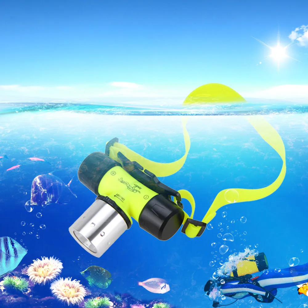 

E2 LED 3 Mode Waterproof T6 Scuba Diving Headlamp Underwater Headlight edc Dive Suit Equipment Head Torch Light Flashlight Lamp